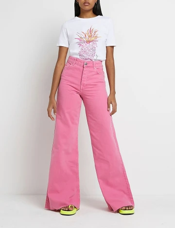 Tricou River Island, alb