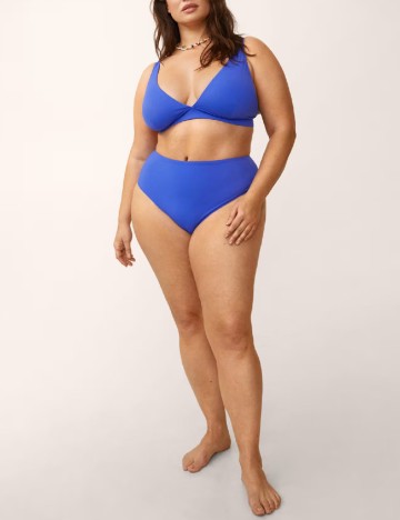 Sutien de baie Mango Violeta, albastru