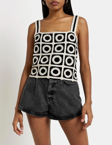 Top River Island, alb/negru