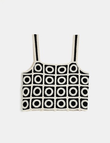 Top River Island, alb/negru