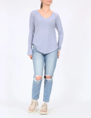 Bluza Oversize American Eagle, bleu Albastru