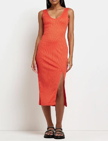 Rochie medie River Island, portocaliu Portocaliu