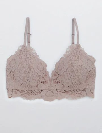 Sutien Aerie, roz pudra inchis Roz