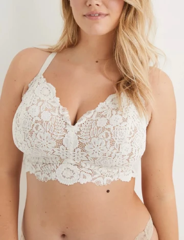 Sutien American Eagle, alb Alb