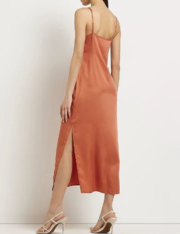 Rochie medie River Island, caramiziu