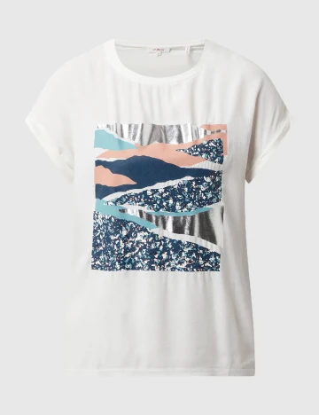 Tricou s.Oliver, alb