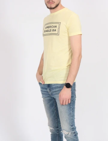 Tricou American Eagle, galben