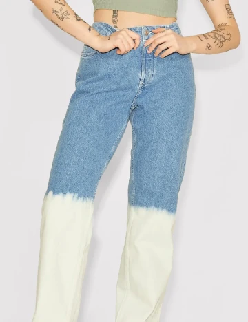 Blugi Jack&Jones, albastru/alb