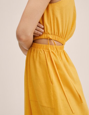Rochie medie Mango, galben