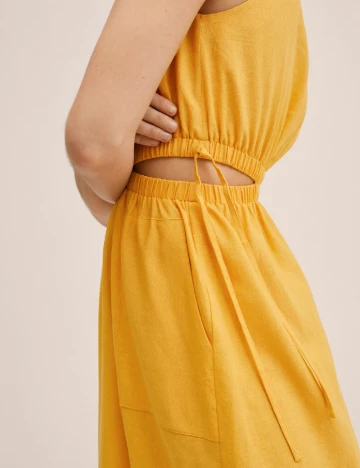 Rochie medie Mango, galben Galben