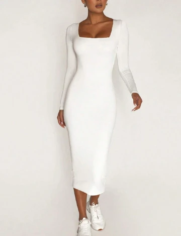 Rochie lunga SHEIN, alb