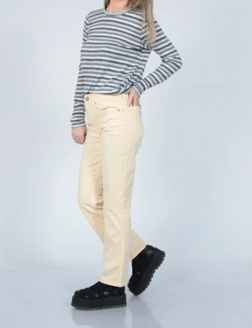 Pantaloni American Eagle, galben