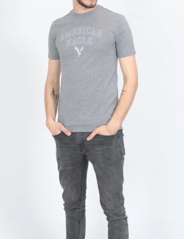 Tricou American Eagle, gri