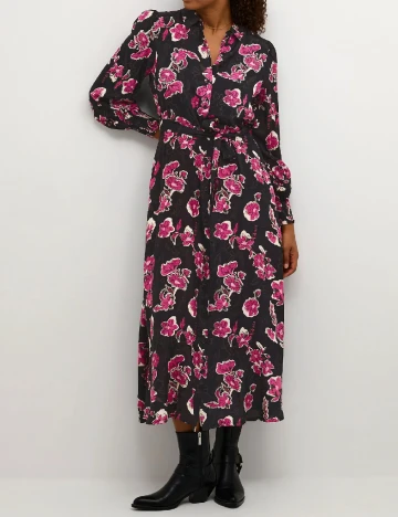 Rochie lunga Kaffe, negru