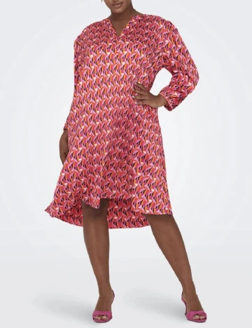 Rochie medie Only Carmakoma, roz Roz