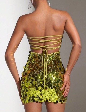 Rochie scurta SHEIN, verde