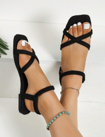 Sandale SHEIN, negru