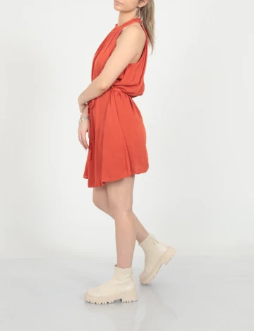 Rochie scurta SHEIN, caramiziu