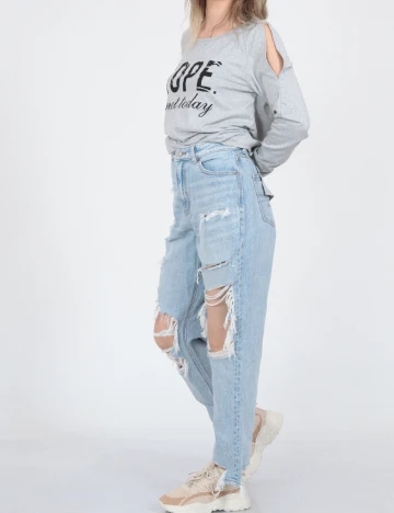 Blugi American Eagle, bleu Albastru