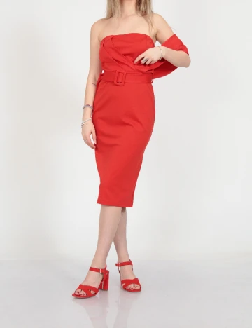 Rochie medie SHEIN, rosu