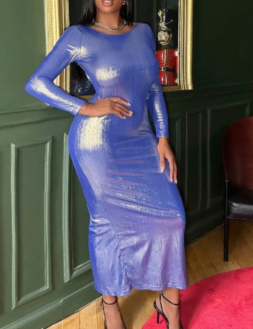 Rochie lunga SHEIN, albastru