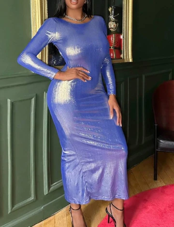 Rochie lunga SHEIN, albastru