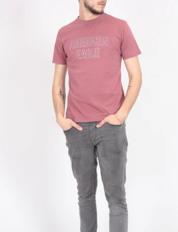 Tricou American Eagle, roz pudrar