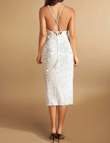 Rochie medie SHEIN, alb