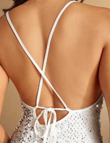 Rochie medie SHEIN, alb