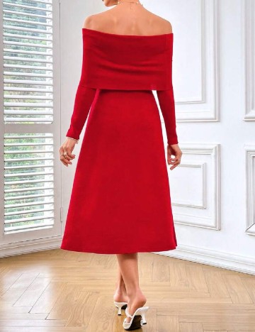 Rochie medie SHEIN, rosu