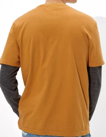 Tricou American Eagle, mustar Galben