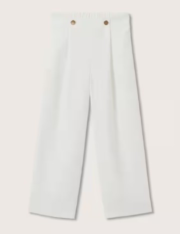 Pantaloni Mango, alb