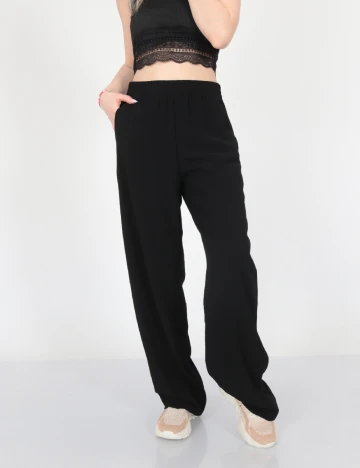 Pantaloni Mango, negru Negru