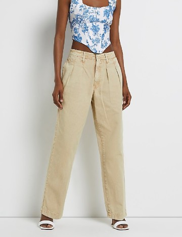 
						Pantaloni River Island, crem