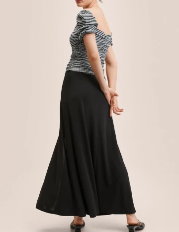 Top Mango, negru Negru