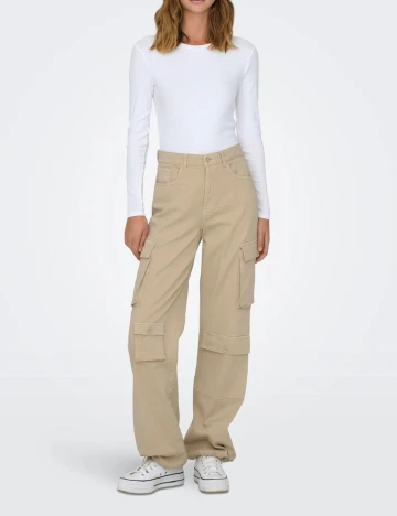 Pantaloni Only, bej