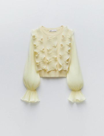 Bluza Zara, galben, M