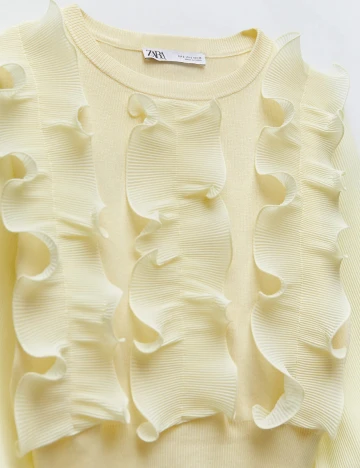 Bluza Zara, galben, M Galben