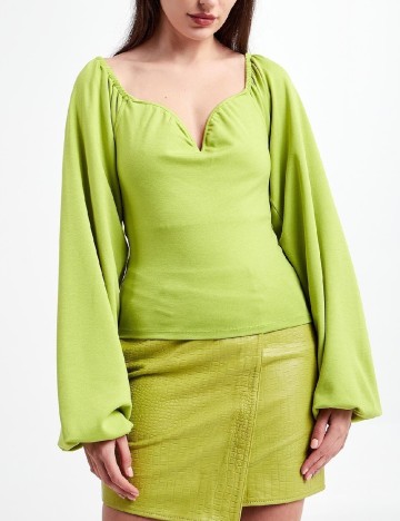 Bluza Gestuz, verde