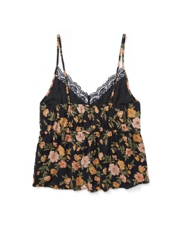 Maiou American Eagle, negru floral