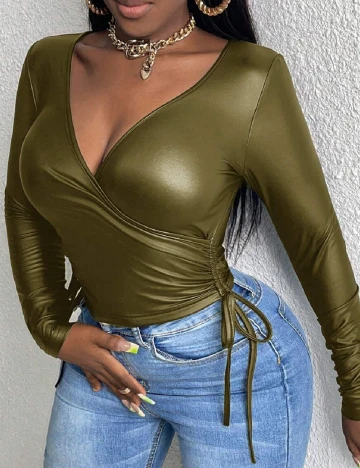 Top SHEIN, verde Verde