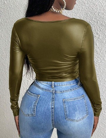 Top SHEIN, verde