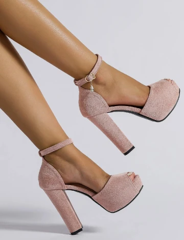 Sandale SHEIN, roz pudra Roz