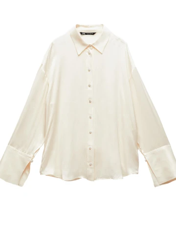 Camasa Zara, crem, S