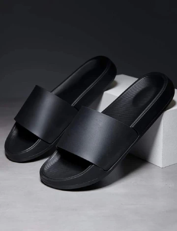 Slapi SHEIN, negru Negru