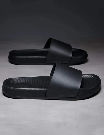 Slapi SHEIN, negru Negru