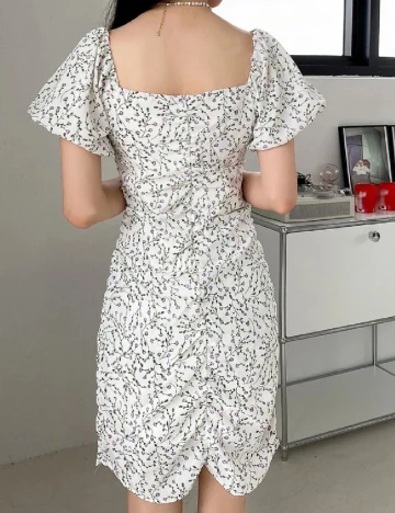 Rochie scurta Dazy, alb