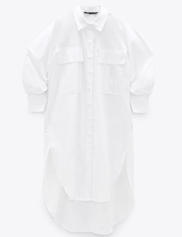 Camasa Zara, alb, XXL