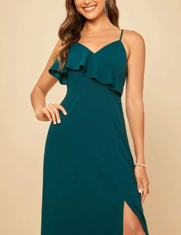 Rochie lunga SHEIN, verde Verde