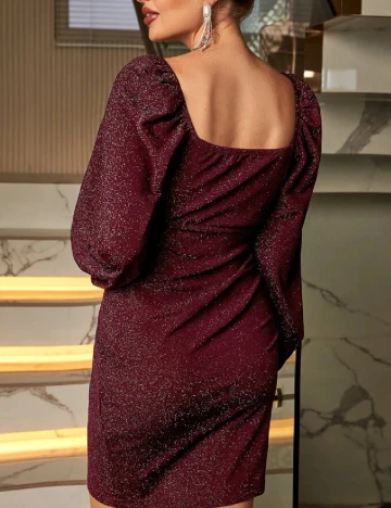 Rochie scurta SHEIN Maternity, visiniu